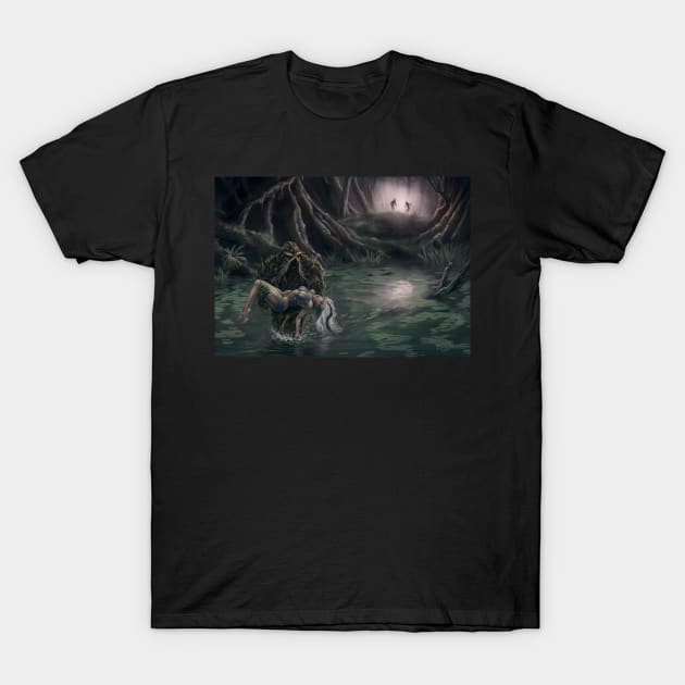 Marsh Monster T-Shirt by MalSemmensArt